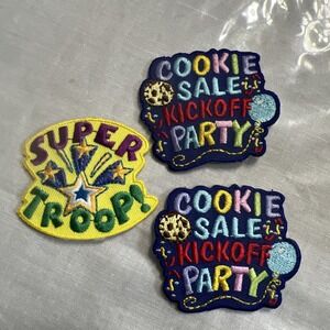 Vintage Girl Scout patches activities and cookie sales lot‎ of 3 New